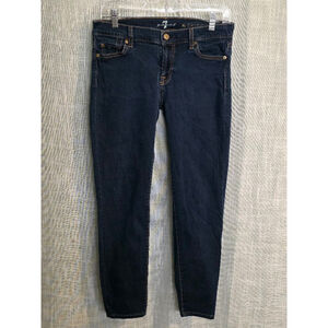 Women's 7 For‎ All Mankind The Skinny Jeans Size 30 Blue Denim